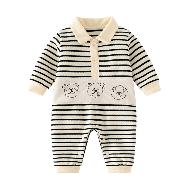 Four seasons baby jumpsuit three bear baby newborn baby clothes hayi in stock wholesale a generation of hair