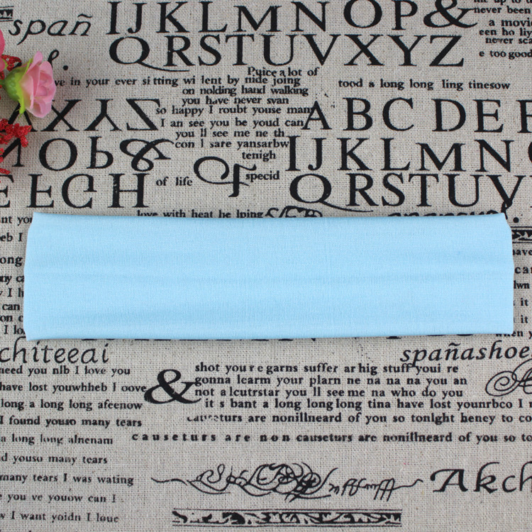 Picture of Factory Direct Supply Korean Style Hair Accessories Yoga Headband Sports Headband Elastic Monochrome Hairband Headband Printable Pattern