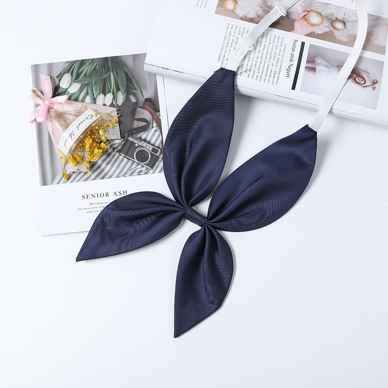 Picture of Goldfish Knot Jk Bow Tie Imitation Triangle Towel Free Slayer Suit Scarf Japanese Bow Uniform Collar wine red