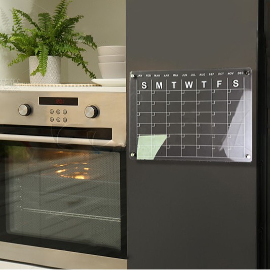 Picture of Acrylic magnetic refrigerator magnet wholesale dry erase transparent writing board magnet cross-border new calendar weekly schedule