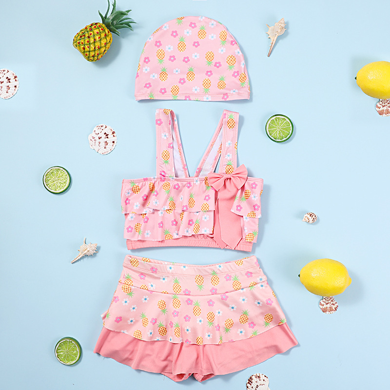 Picture of Children's Swimwear Women's Summer Girls' Swimwear Large Children's Split Dress Swimwear Set Wholesale