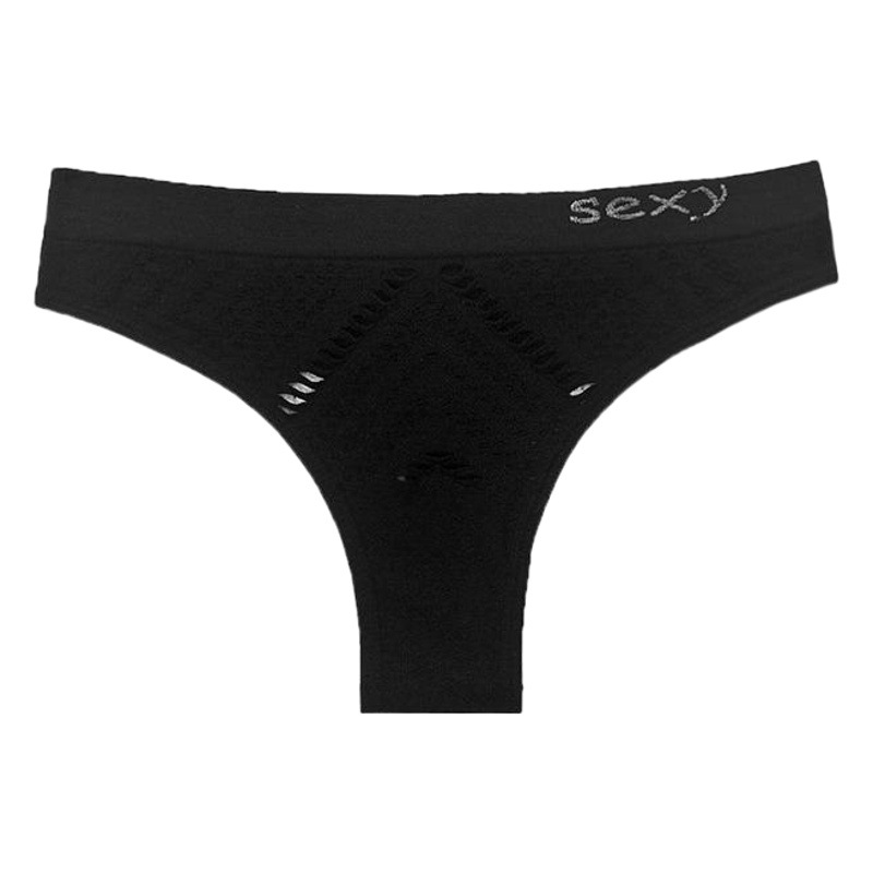 New Seamless Seamless low waist women's thong one-piece T-shaped underwear women's sexy hollow breathable 1128