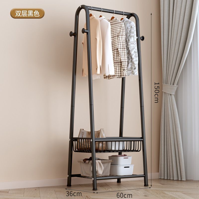 Picture of Hanging clothes rack floor-to-ceiling bedroom household coat rack simple clothes hanger drying rack indoor storage rack cooler pole