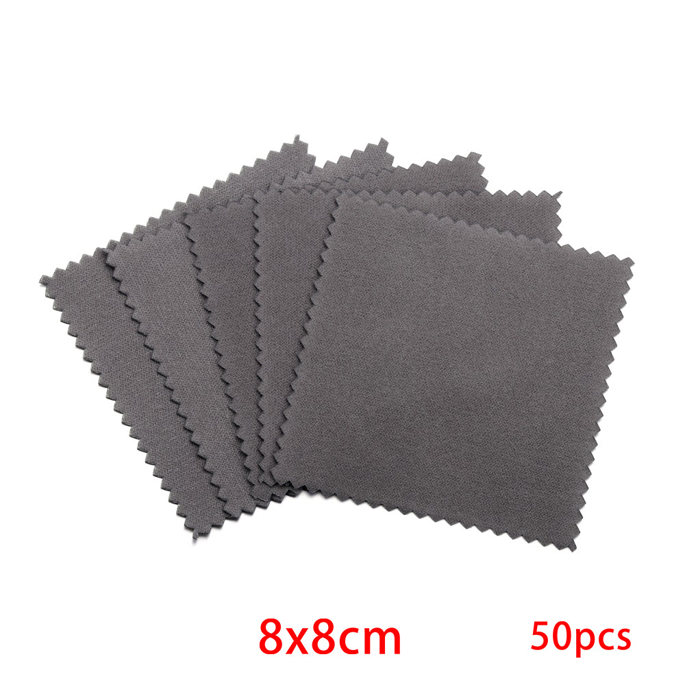 Picture of Jewelry Maintenance Square Marble Pattern Silver Wipe Double-sided Mirror Wipe Cloth Silver Gauze Suede Bright Silver Cloth
