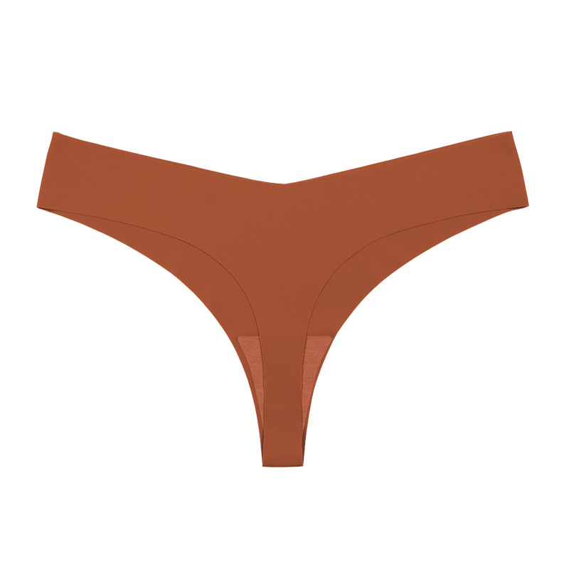 Picture of European and American Cross-border Pregnant Women's plus size Traceless Women's Underwear Class A Ice Silk Breathable Sports Low Waist Naked Briefs for Women