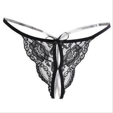 Picture of Sexy Lingerie for Women, Tempting Sexy Lace Ladies Sexy Underwear, Butterfly Festival Open Adult T-Pants, Thong