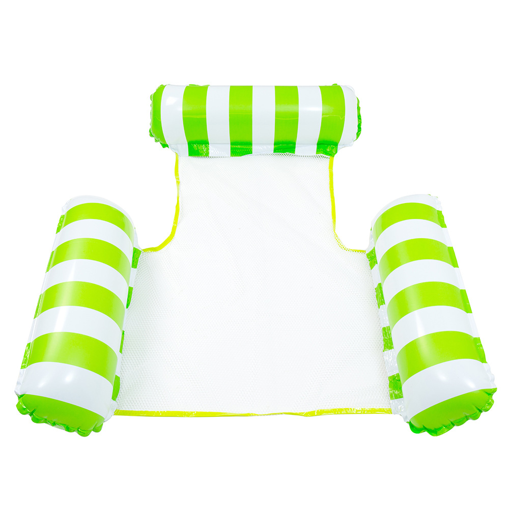 Picture of Cross-Border Spot Three-Tube Inflatable Water Bed New Product Stripesd Inflatable Floating Row Large and Small Hammock Water Supplies Lounge Chair