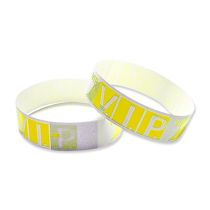 Picture of In stock disposable bracelet playground children's paradise color identification band PP synthetic paper outdoor waterproof wrist strap