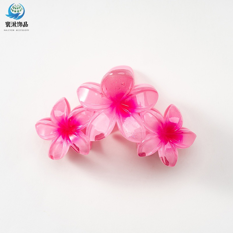 Picture of Cross-border egg flower clip large high-grade gradient Flower hairpin back head updo ponytail shark clip headdress