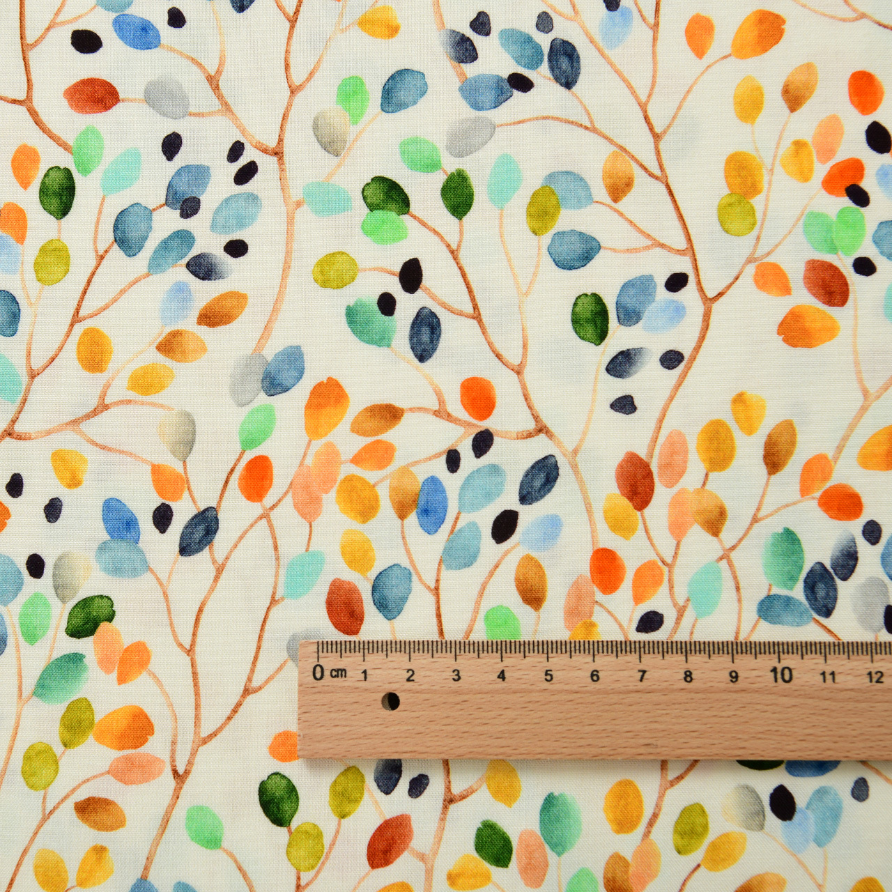 Picture of 20 Pieces of Artificial Cotton Fabric Floral Plant Handmade Clothing Dress Summer Cool Quilt Cotton Silk Cotton Silk Fabric