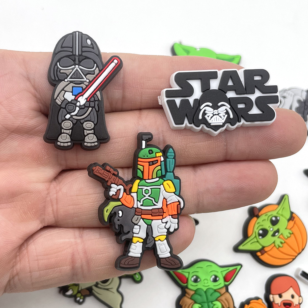 25 suit Cartoon Star Wars Series Hole Shoes Shoe Flower Decorative Buckle Personality DIY Garden Shoe Buckle Accessories