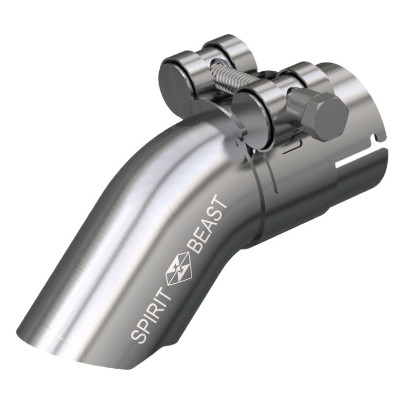 Dl250 Motorcycle Decorative Pipe Modified Spirit Beast Suitable for Suzuki Gsx250R Stainless Steel Elbow 300Rr Accessories