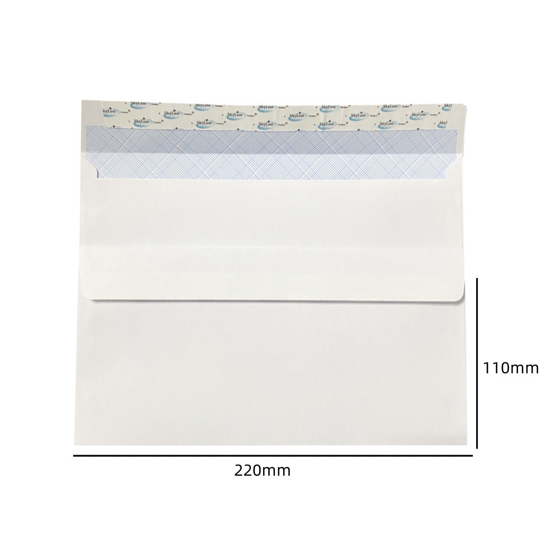 Picture of White Greeting Card Invitation Letter Wedding Invitation Envelope Thickened Plain Color Retro Western Style Invitation Card Kraft Paper Envelope Bag