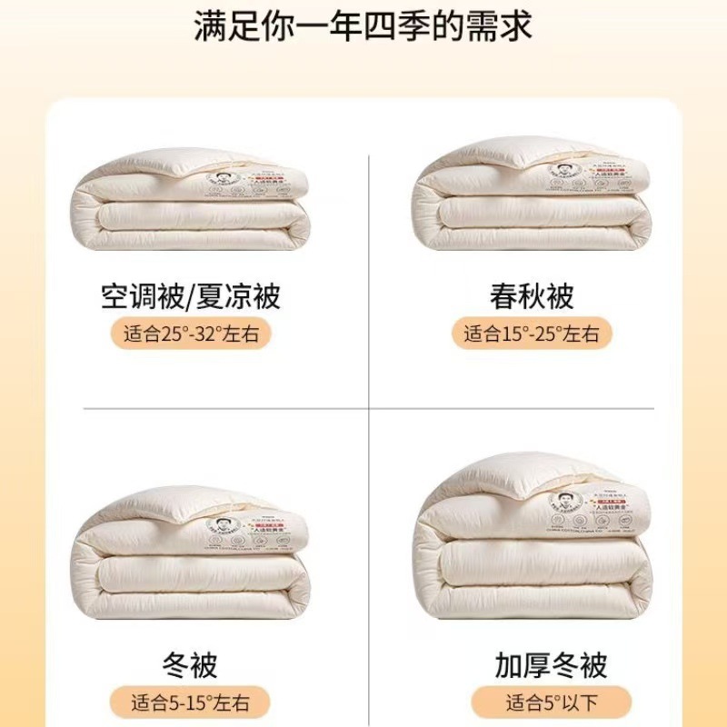 Picture of Class a Li Guanqi Soy Fiber Quilt Core Soybean Mother-In-Law Quilt Summer Cool Quilt Thickeneded Warm Winter Quilt Spring & Fall Quilt