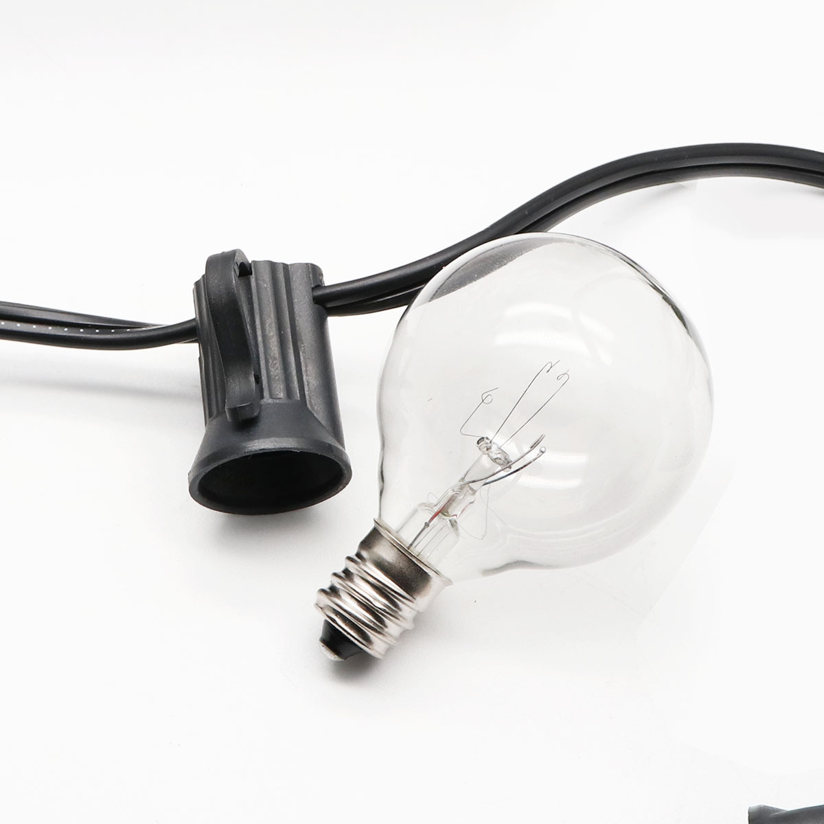 Picture of Solar Light String G40 Bulb 3Ve12 Glass Bulb S14 Plastic Bulb E27 Glass 230V Tungsten Filament Bulb