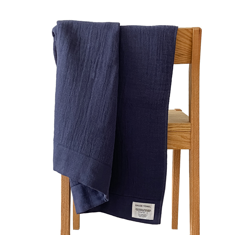 Picture of Class A Plain Gauze Bath Towel Pure Cotton 100% Cotton Men's Bath Household Water Absorbent Quick-drying Couple's Wrapping Towel