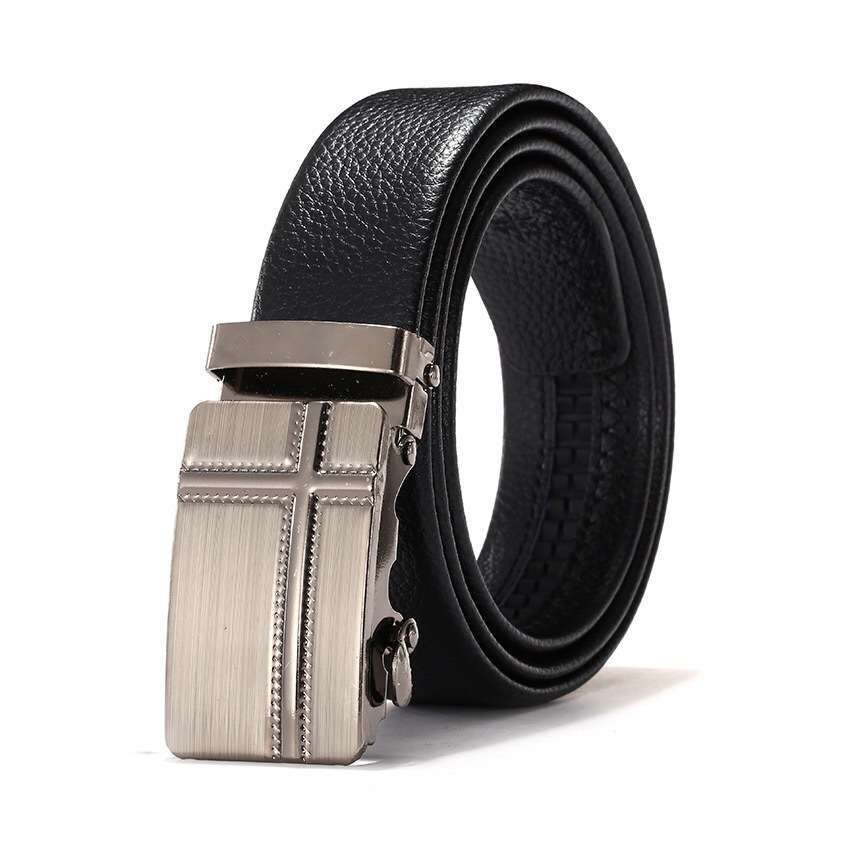 Picture of Men's belt automatic buckle litchi pattern belt business gift online shop clothing accessories gift pants belt factory wholesale