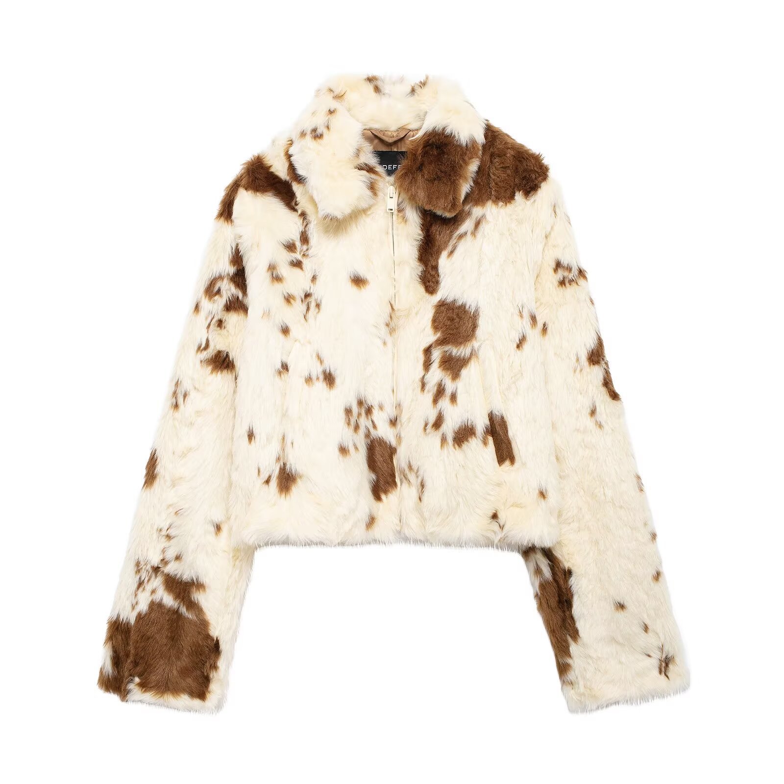 SAW AliExpress Independent Station European and American Style Faux Fur Effect Short Fashion Jacket Coat 4341779