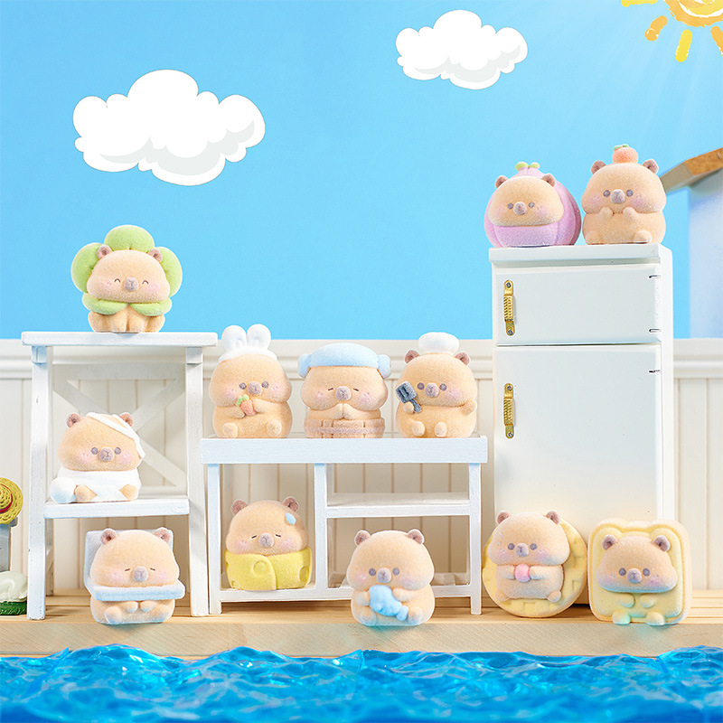 Picture of Cute little bean khaki balakatong doll trendy surprise blind box resin hand-made online hot selling gift