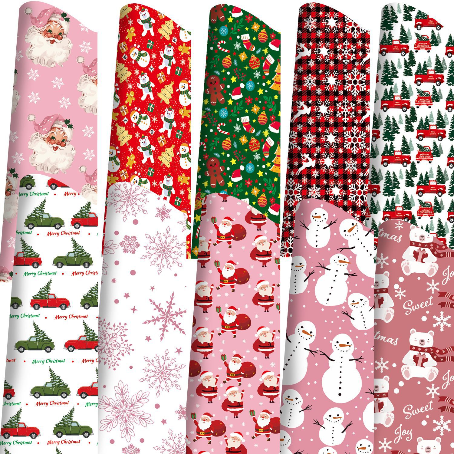 Amazon in stock Christmas wrapping paper Apple bouquet gift box packaging small gift packaging flower wrapping paper
