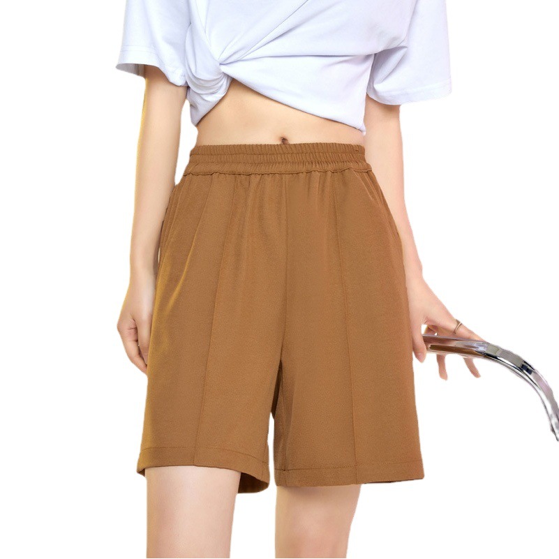 Sports Shorts Women's Summer Loose 2023 High Waist Slimming Casual Pants Summer White Suit Wide Leg Pants