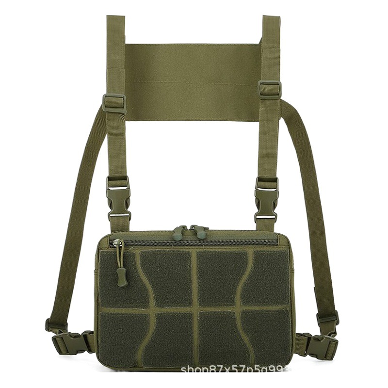 Outdoor Camouflage Tactical Bag Vest Bag Chest Bag Multifunctional Backpack Sports Cycling Vest Bag Detachable Sports Style