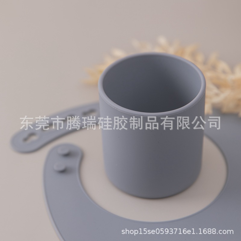 Picture of Infant Grade Silicone Drop-resistant Baby Water Cup Candy-colored Open Children's Water Cup High Temperature Resistant Baby's Learning Cup