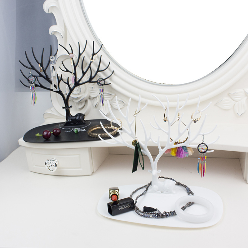 Picture of Red Deer Necklace Jewelry Hanger Display Rack Antler Jewelry Rack Bracelet Earrings Pendant Jewelry Storage Rack