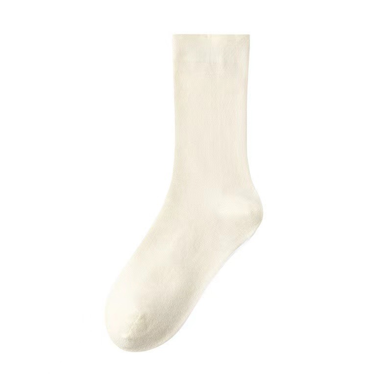 Picture of Mid-Calf Socks for Women, Spring and Autumn Solid Color Slouch Socks, Versatile Maternity Socks, Casual Long Socks, Zhuji Socks Wholesale