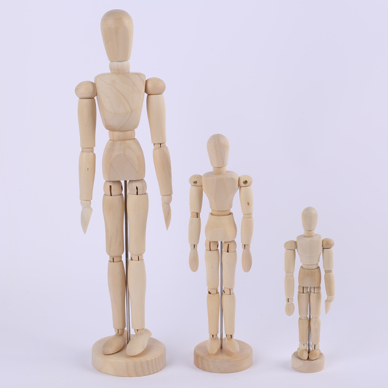 5.5 Inch 8inch 12inch Inch Wooden Man Model Wooden Man Wooden Joint Model Doll Sketch Model Decoration