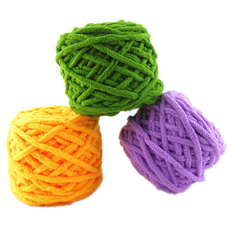 Picture of Ice Strip Yarn Single Strand Ice Strip Yarn Crochet Shoe Yarn Small Ice Strip Handmade Carpet Yarn Thick Yarn Scarf Yarn Ball
