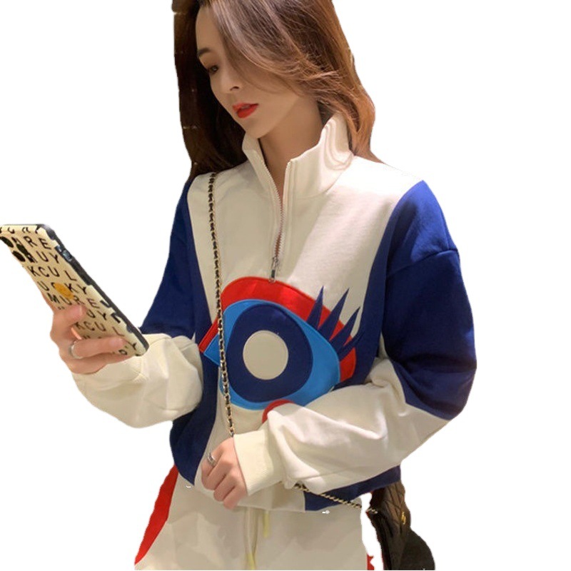 Wholesale Casual Sports Suit for Women Spring, Autumn and Winter 2024 New Small Sweatshirt Large Size Two-Piece Suit Trendy
