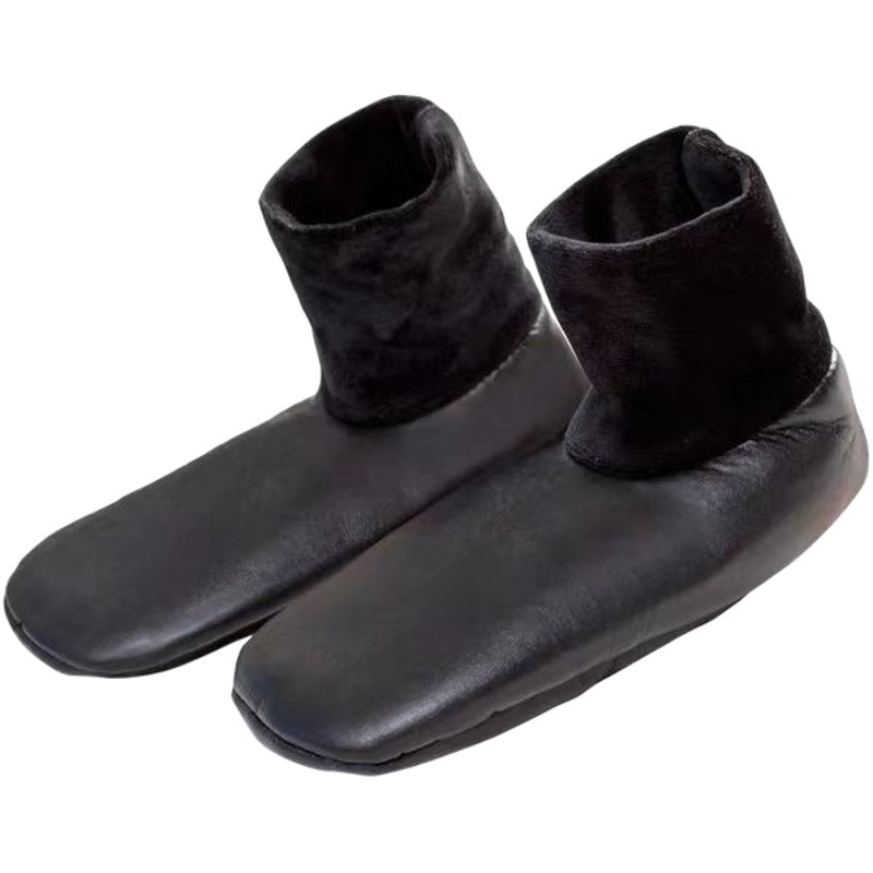 Warm Socks for Women and Men Winter Adult fleece-lined Thickened Floor Socks for Adult Men and Women Anti-Slip Bottom High-Barrel Leather Socks Waterproof