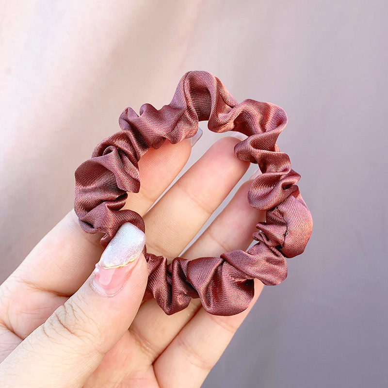 Picture of Cross-border large intestine ring hair ring South Korea knot east ins solid color net red hair rope simple hair accessories factory wholesale