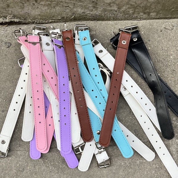 Bicycle Basket Hardware Accessories Leather Buckle Belt Color Children's Car Basket Accessories Leather