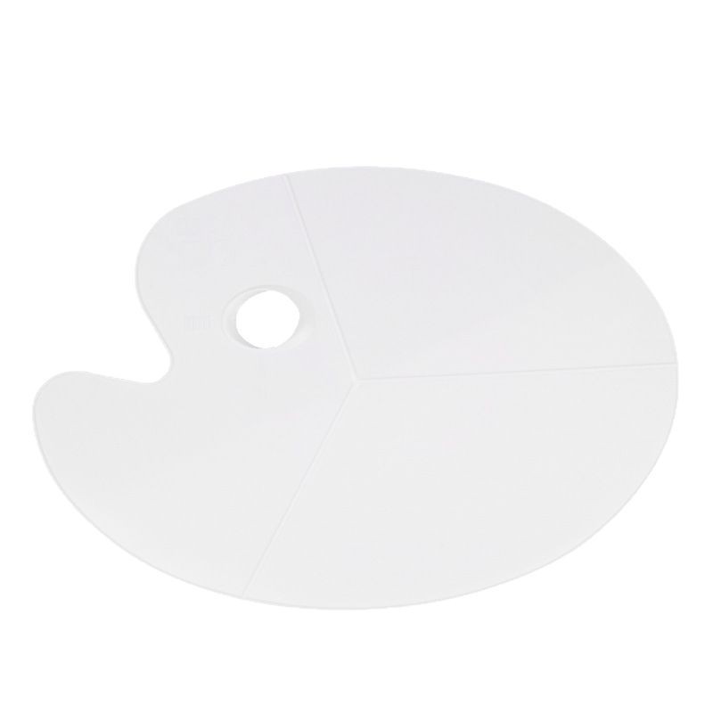 Picture of Jiken Brand Oval Large Palette Gouache Watercolor Acrylic Chinese Painting Pigment Multi-Function Palette
