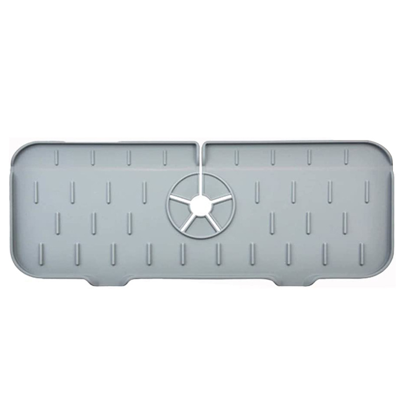 Picture of Cross-border foreign trade new silicone kitchen faucet splash-proof handle drip collection tray draining pad sponge drying pad