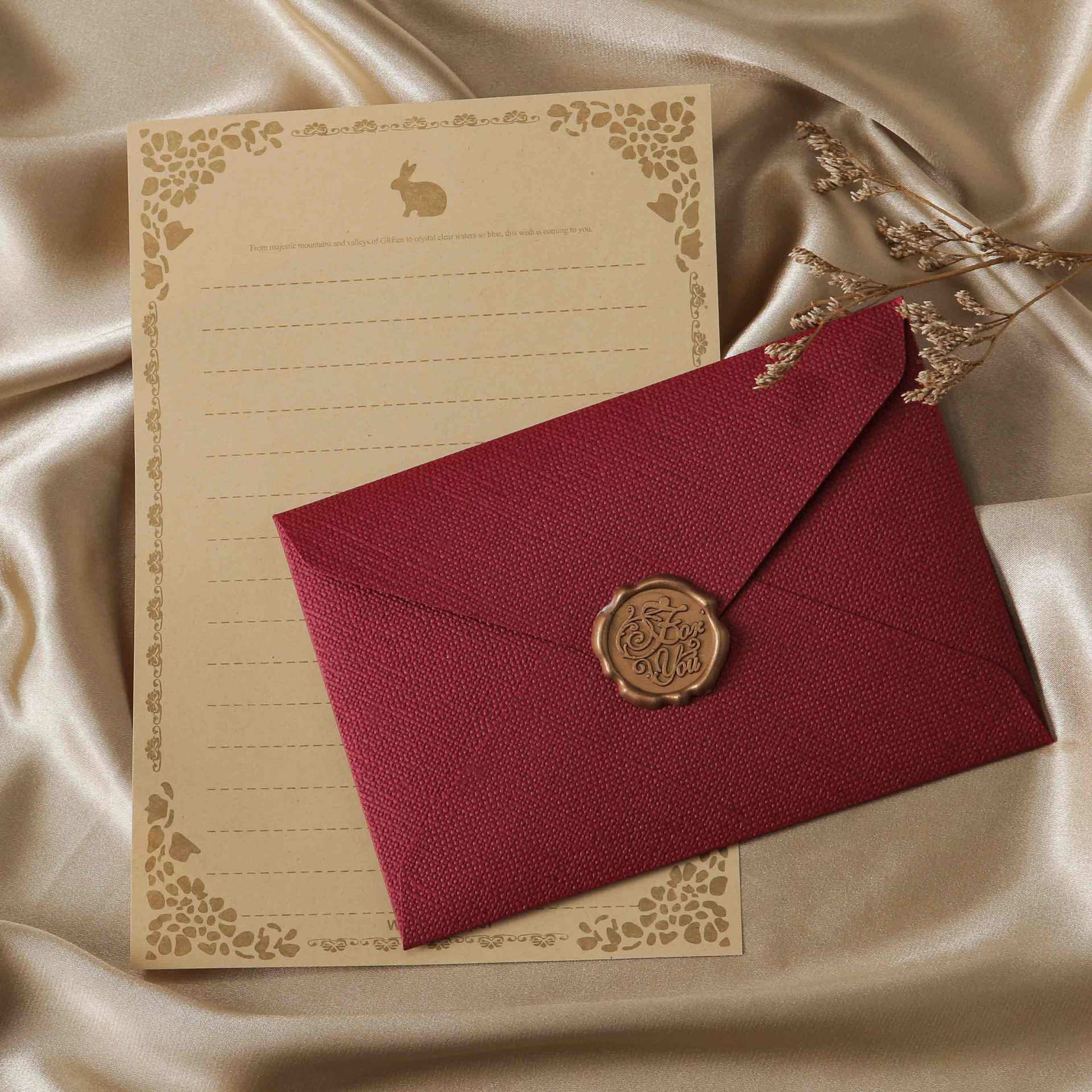 Picture of Letterhead Envelope Set Thickened linen Envelope Handwritten Love Letters for Male Girlfriend to Confess Birthday Greeting Card Exquisite Letterhead