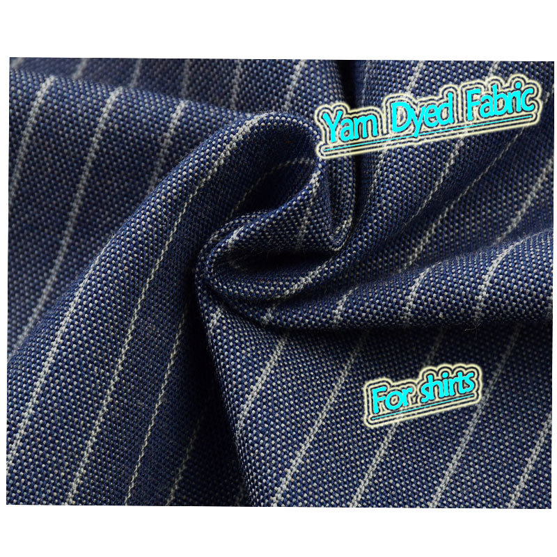 Picture of Cvc55/45 Yarn-Dyed Plain Weave Fabric 180Gsm T/C65/35 Stripesd Men's Long-Sleeved Shirt Fabric