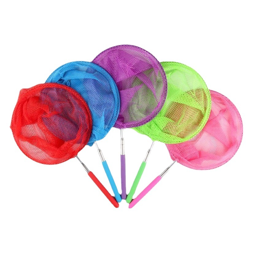 Stainless Steel Telescopic Fishing Net Butterfly Net Dragonfly Net Kidsren's Toy Fishing Net Insect Net Bag Outdoor Toys