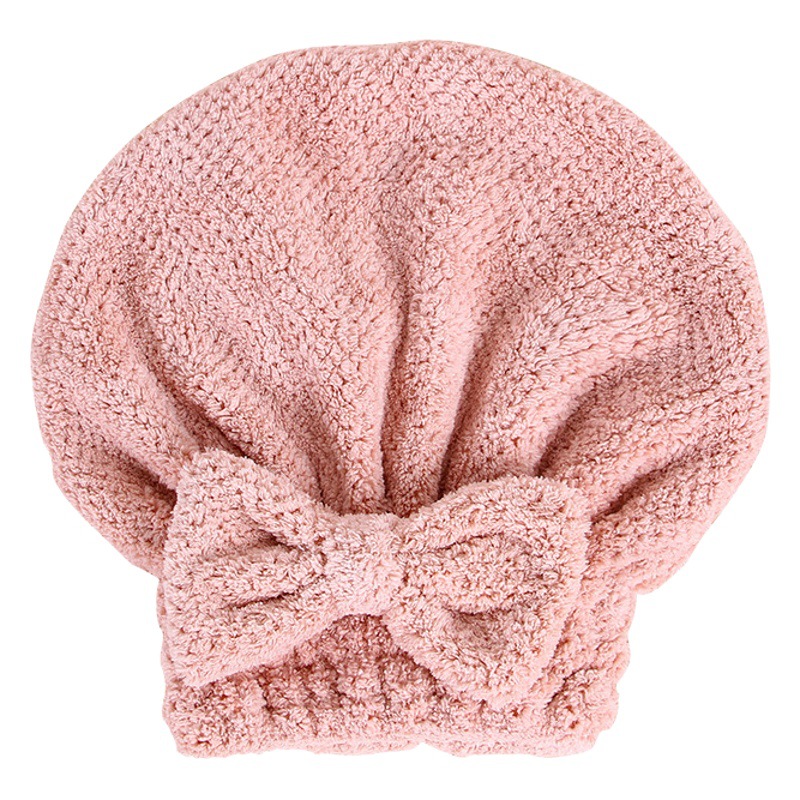 Coral Fleece Hair Washing and Hair Drying Cap Super Absorbent Quick-drying Women's Cute Hair Drying Towel Bath Cap Head Wipe Headband Princess Cap