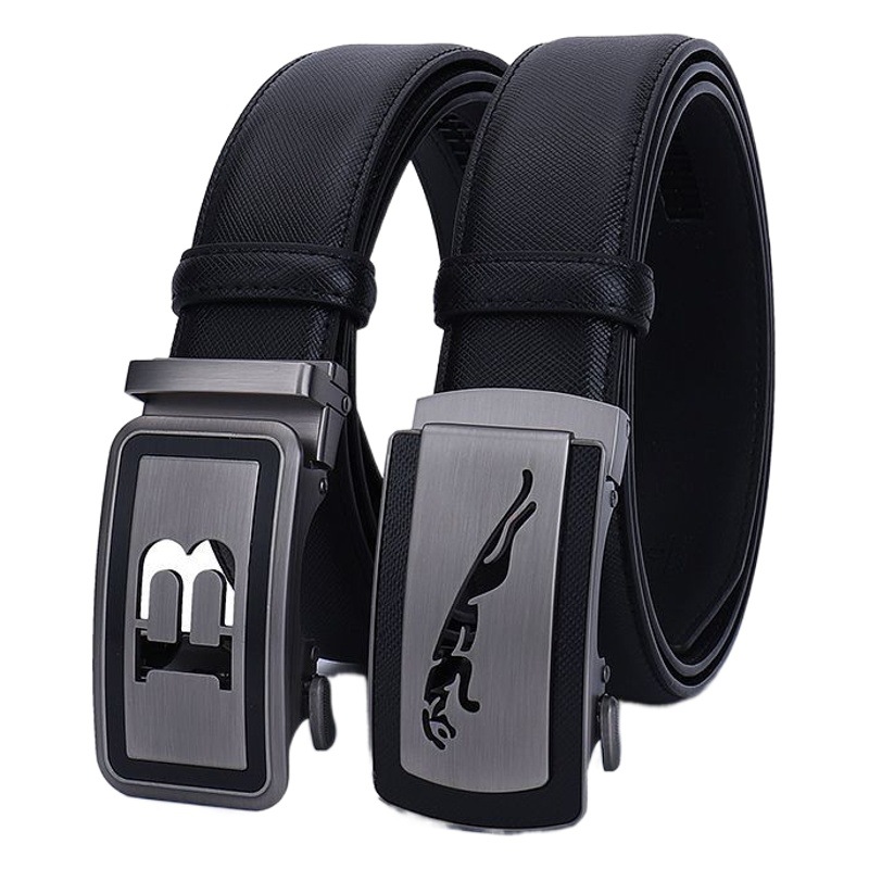 Leather belt men's business leisure printing explosion scratch-resistant wear-resistant belt buckle cross-border manufacturers direct wholesale
