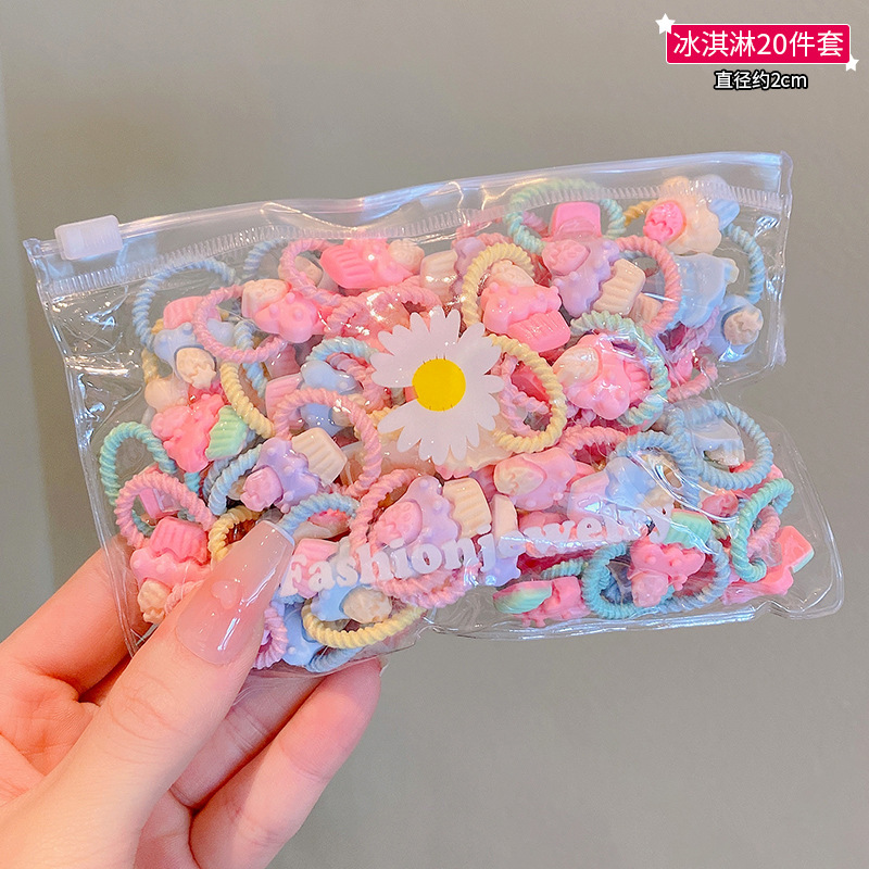 Picture of Children's rubber band does not hurt hair, good elasticity, Girl's rubber band, baby's hair rope, small size tie hair, hair ring, hair accessories