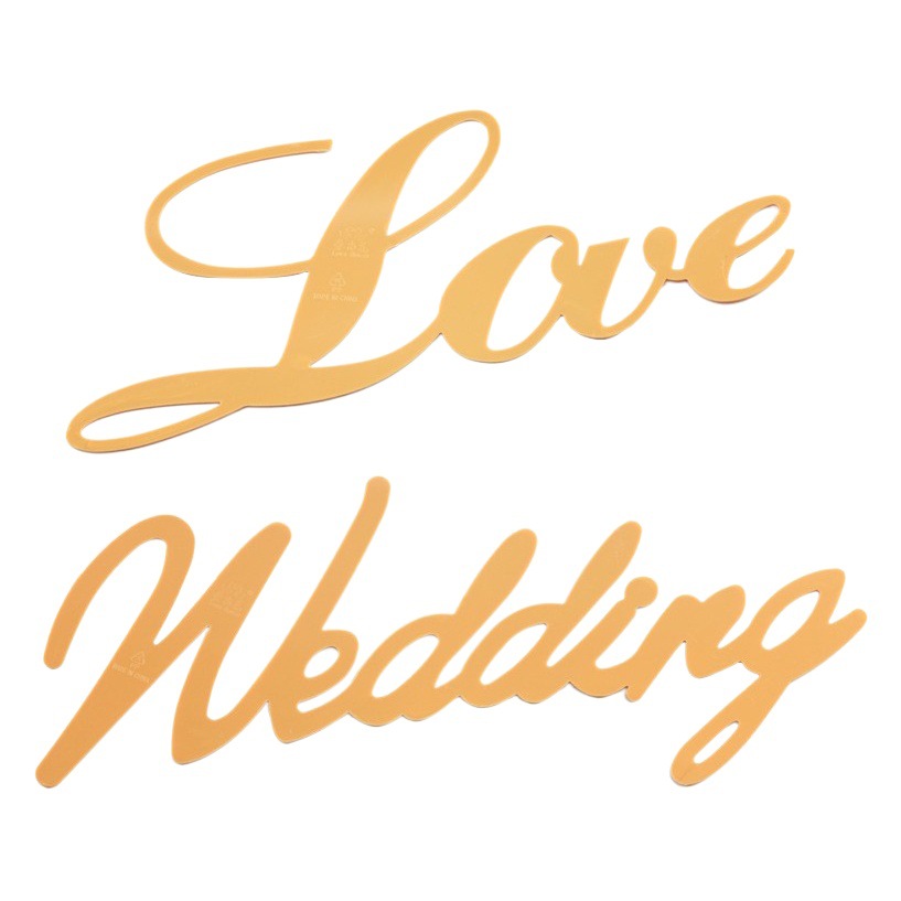 Wedding car decoration plate Wedding letters LOVE plate suit creative car English decoration