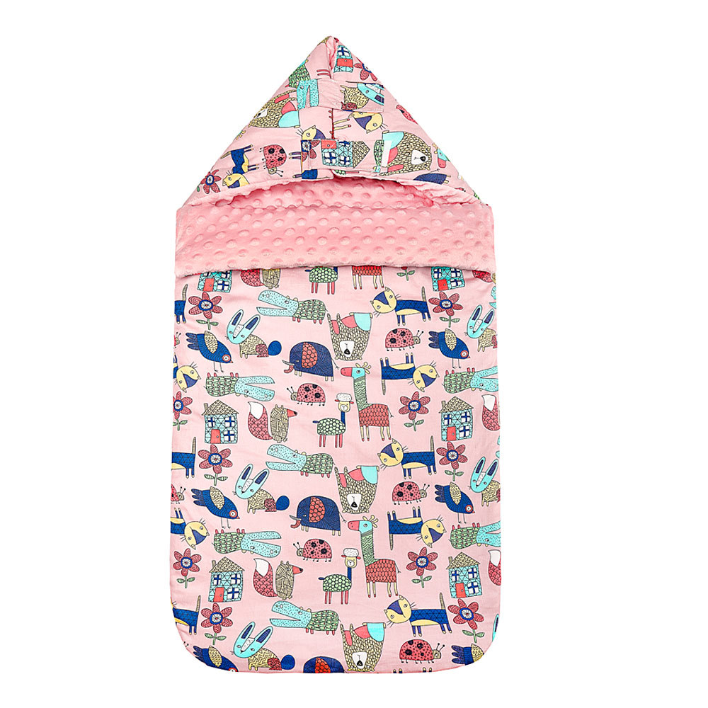Picture of Baby Doudou Blanket Cotton Thickened Anti-startling Baby Sleeping Bag Autumn and Winter Dual-use Newborn Sleeping Bag Wholesale