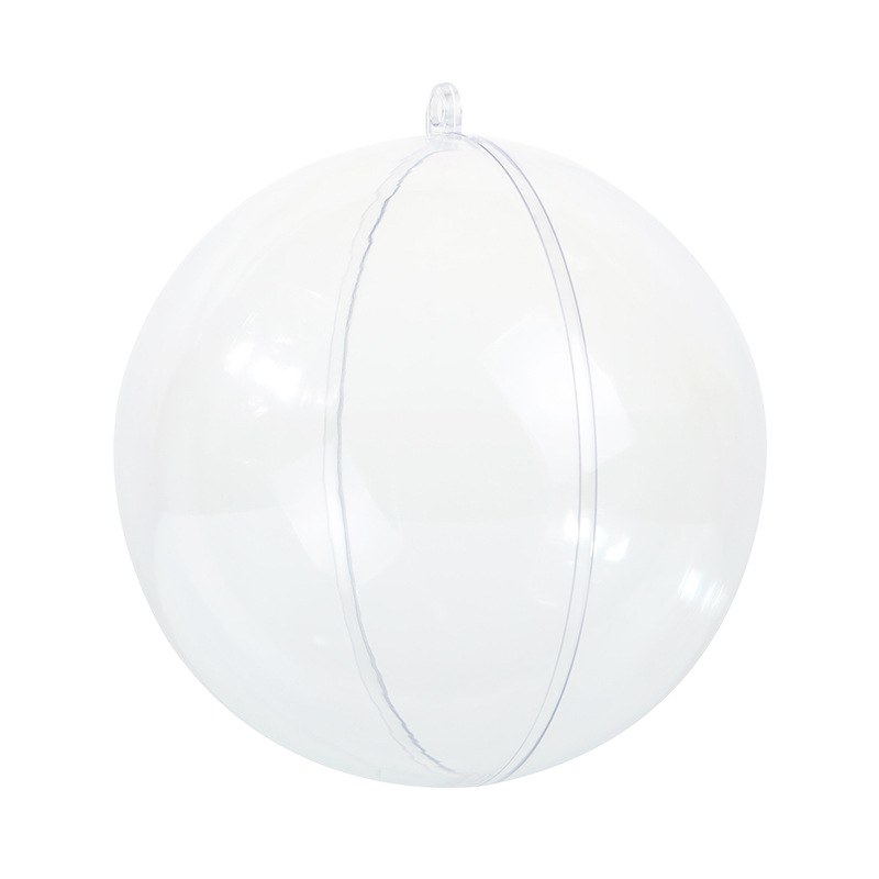 Picture of Christmas Ball Transparent Plastic Ball Hollow Ball Holiday Wedding Christmas Ball Decorative Hanging Ball Acrylic