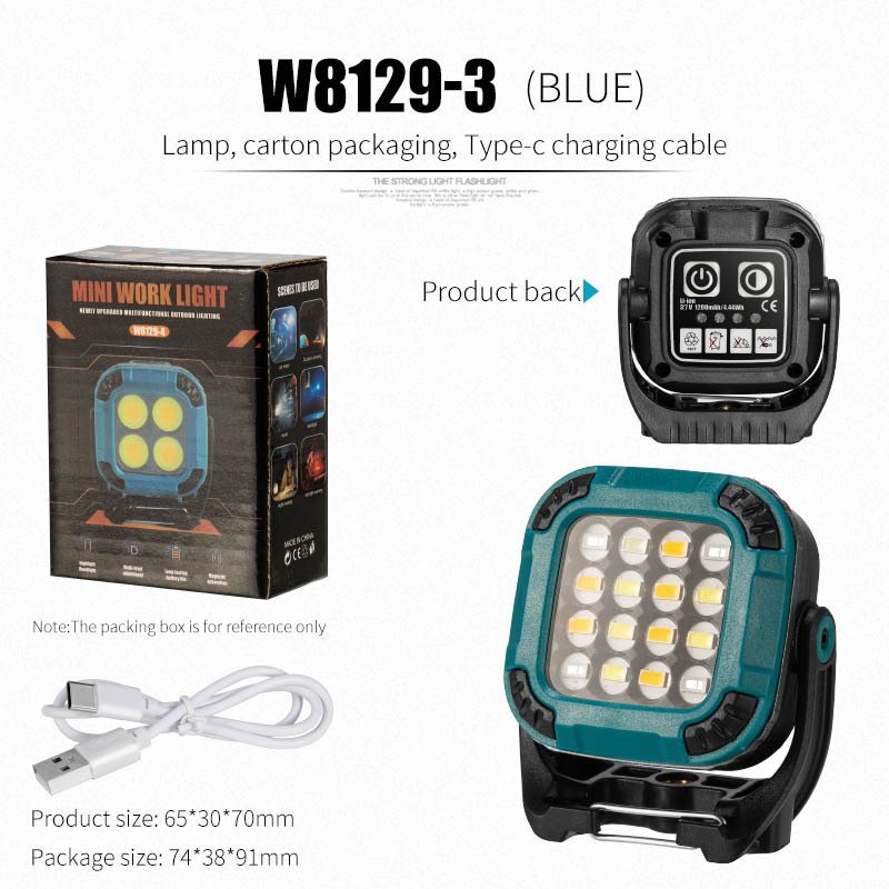 Picture of Cross-border full-scene working lamp multi-gear rotating lamp holder strong magnetic adsorption garden lamp outdoor camping lamp inspection lamp