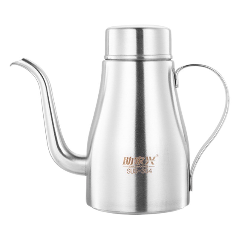 Zhujiaxing 304 Stainless Steel Oil Pot Wine Pot Oil Pot Sauce and Vinegar Pot Household Kitchen Oil Bottle Kettle Teapot