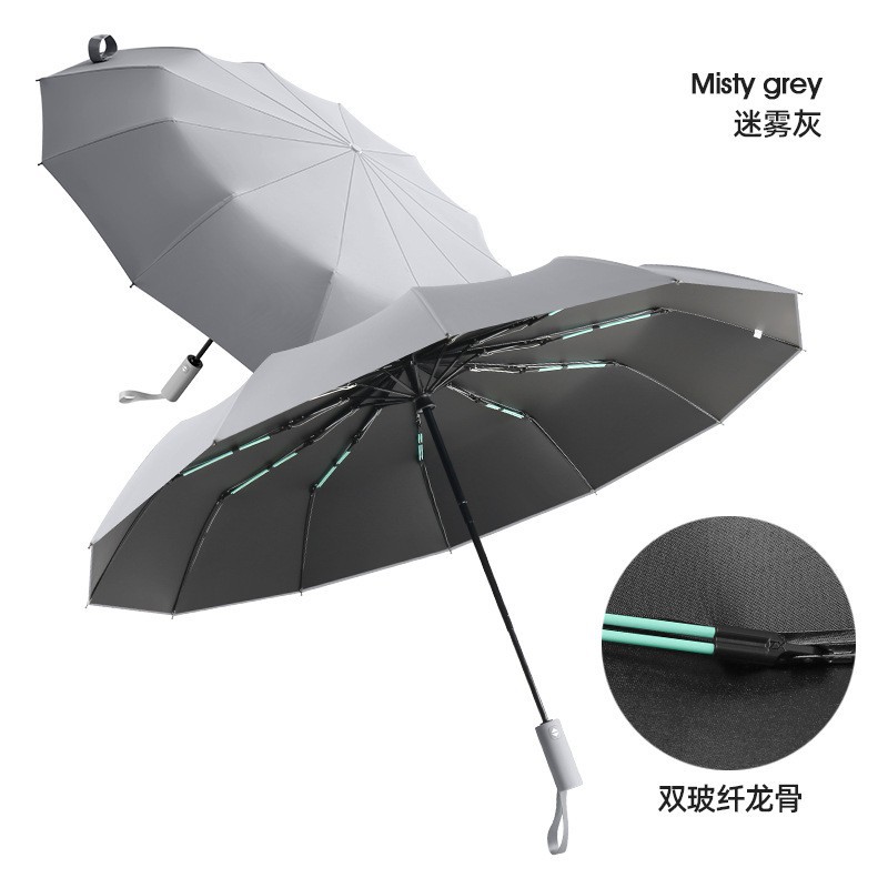 Picture of Fully Automatic Umbrella 32 Ribs, Rain or Shine, Sun Protection, Uv Protection, Foldableable Sunshade Umbrella for Men and Women, Gift Wholesale