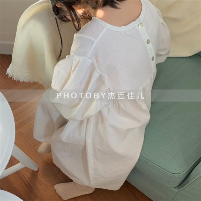 Picture of Spot Spring and Autumn New Korean Style Versatile Fashionable Parent-Child Clothing Cotton Mother-Daughter Skirt Mother-Daughter Clothing Breathable Casual